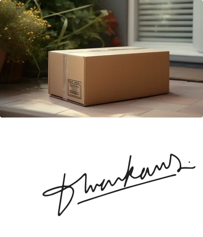 Proof of delivery capture with e-signature and photo confirmation